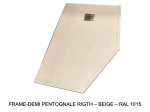 Receveur de douche, sur mesure, largeur 60 à 210 cm X 60 à 100 cm, Garantie 5 ans, résine pleine masse PN24 de couleurs, LIVRAISON RAPIDE, OFFERTE